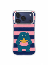The Star That Stayed Raspberry Pocket artwork on an iPhone 17 Pro case