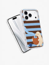 Angled view of The Tide in a Teacup iPhone 17 Pro case
