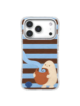 Front view of The Tide in a Teacup iPhone 17 Pro case