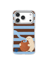 The Tide in a Teacup Shellside Quiet artwork on an iPhone 17 Pro case