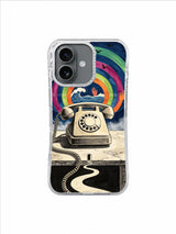 Crescent Bird Receiver Echo artwork on The Tomorrow Receiver iPhone 17 Case