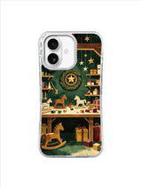 The Toymaker’s Midnight Window iPhone 17 case – Paper Star Workshop pattern