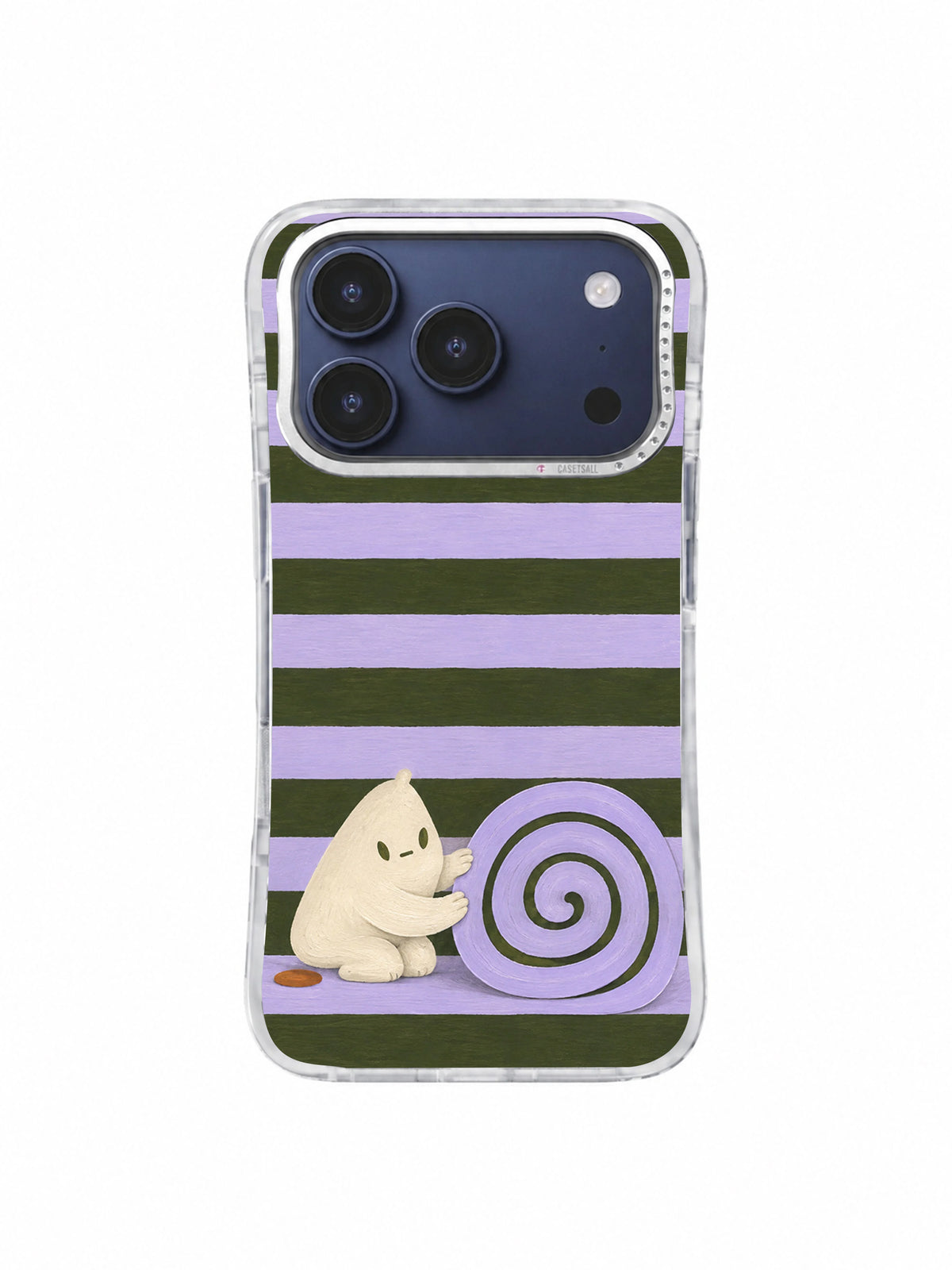 The Unhurried Spiral iPhone 17 Pro case front view