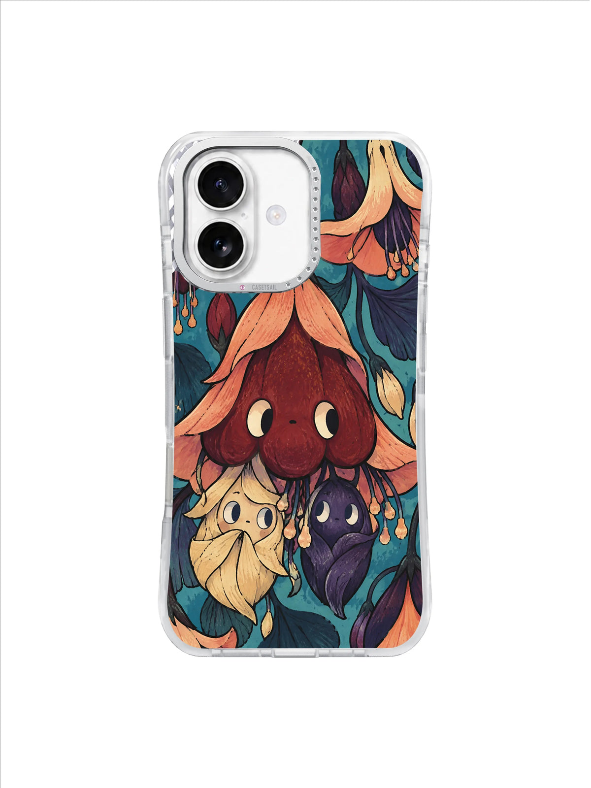 Buttercream Folded Leaf pattern iPhone 17 case artwork