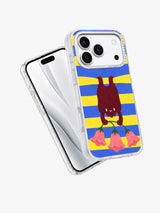 Angled product view of The Upside-Down Garden iPhone 17 Pro case