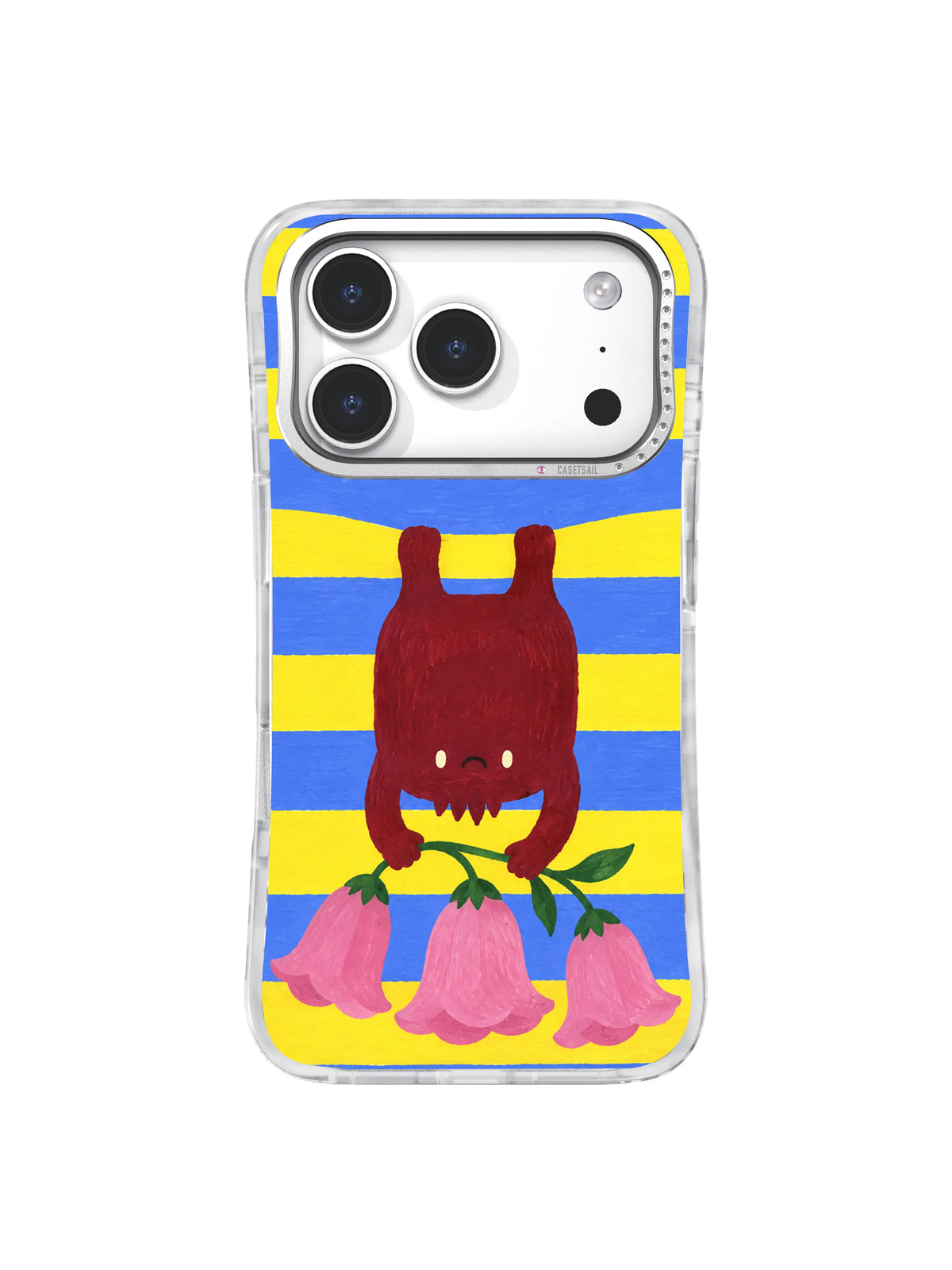 Periwinkle Turn artwork on an iPhone 17 Pro case