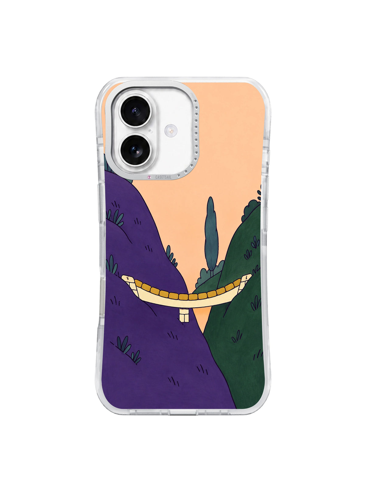 The Valley Learns to Smile iPhone 17 Case front view