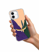 The Valley Learns to Smile iPhone 17 Case held in hand