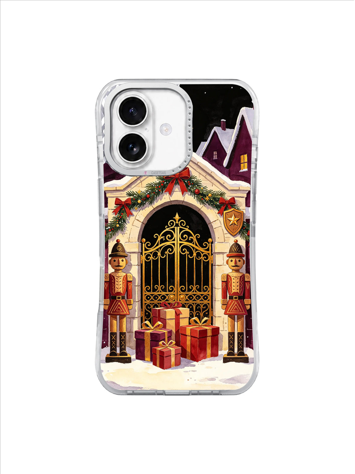 The Wooden Guard’s Golden Gate iPhone 17 case – Guardian Gift Gate pattern