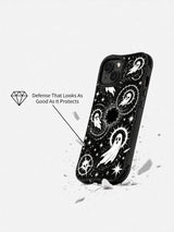 Thorn Halo Phantoms iPhone 15 Plus case in angled product display