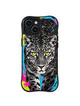 Thorn Leopard Bloom iPhone 15 Plus case in Floral Night Sentinel artwork