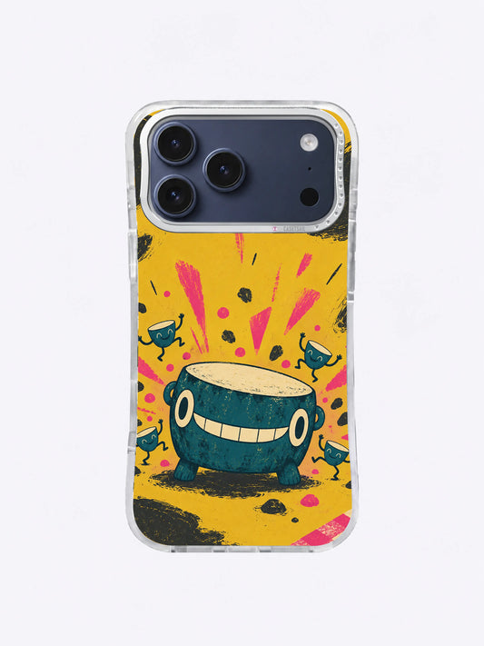 First Boom artwork swatch for The Thunder Drum Picnic iPhone 17 Pro Max Case