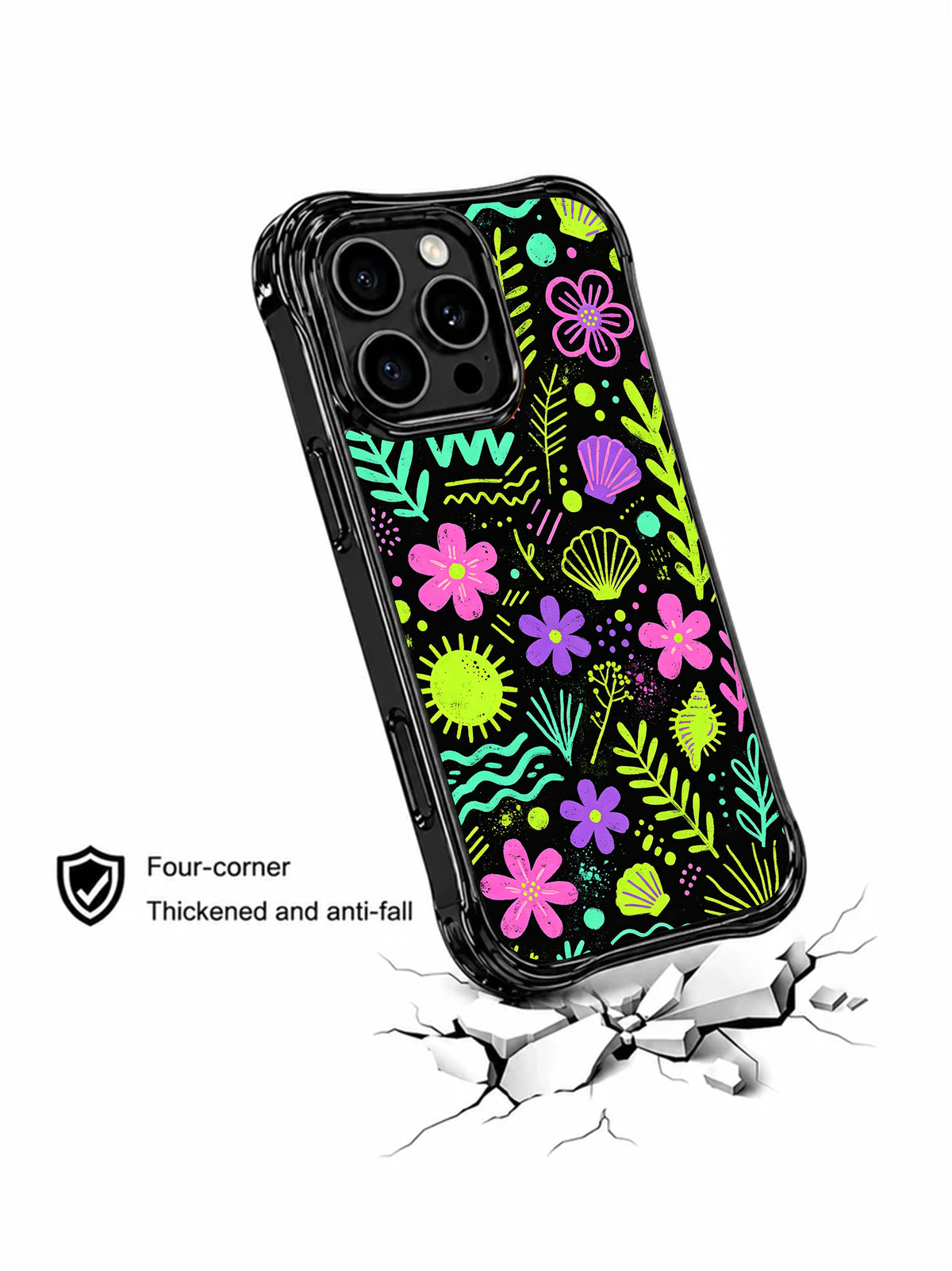 Tidal Joy Symbols iPhone 16 Pro case product view 4