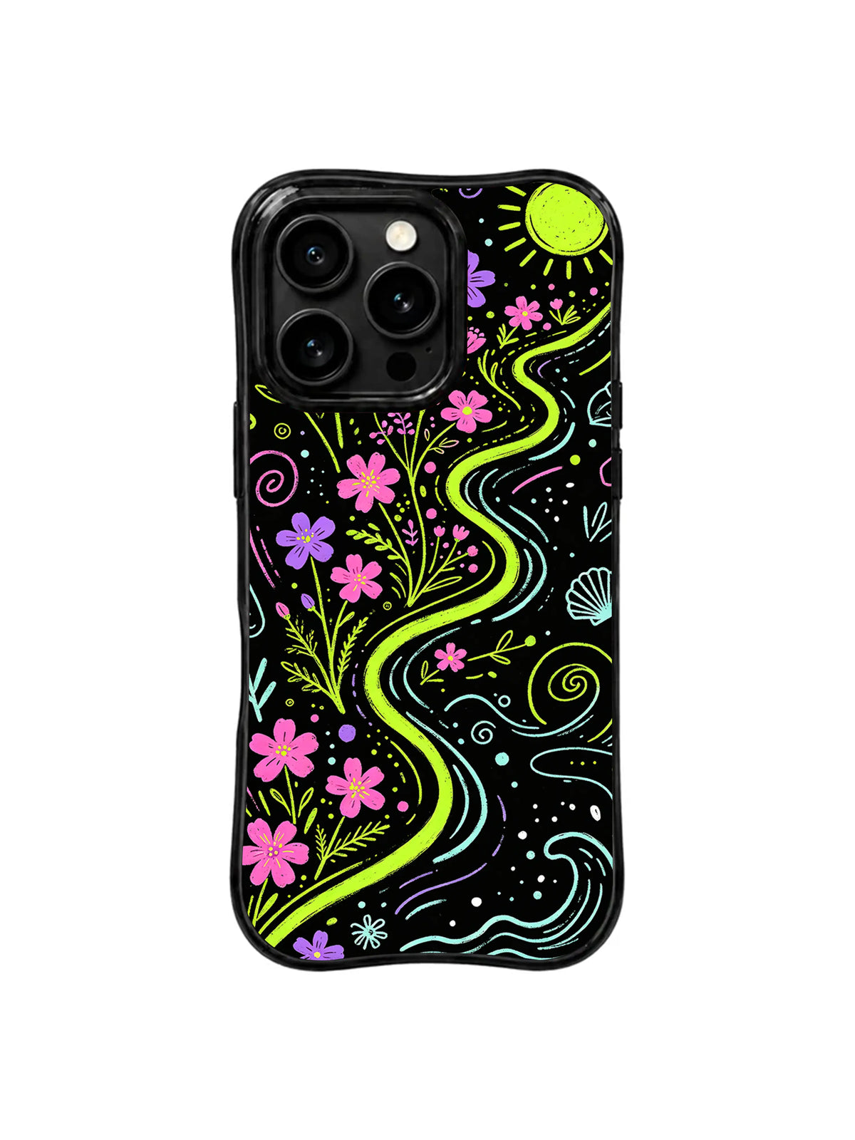 Sunlit Coastal Path pattern iPhone 16 Pro case
