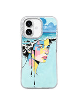 Tidal Mosaic coastal portrait iPhone 17 case front view