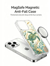 Sea turtle botanical iPhone 15 Pro Max case view 2