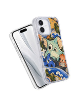 Angled front and side view of The Tide in Our Pockets iPhone 17 case