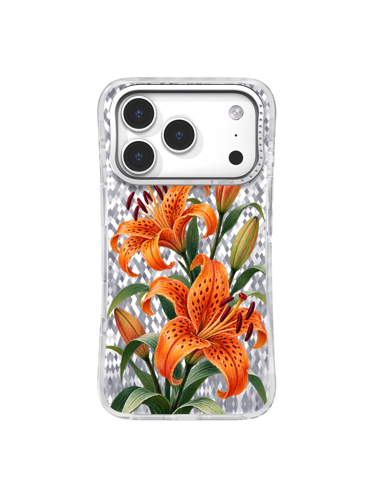 Open Trail tiger lily artwork for iPhone 17 Pro case