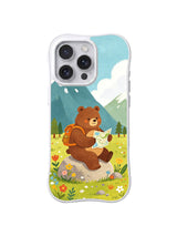 Tiny Bear Adventure iPhone 14 Pro Max case in Valley Map Pause artwork