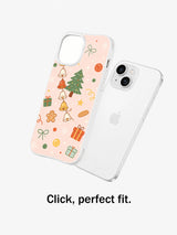 Jingle Bell Garland iPhone 14 Plus case fit presentation