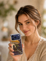 The Toadstool Waiting Room iPhone 17 Pro case lifestyle view