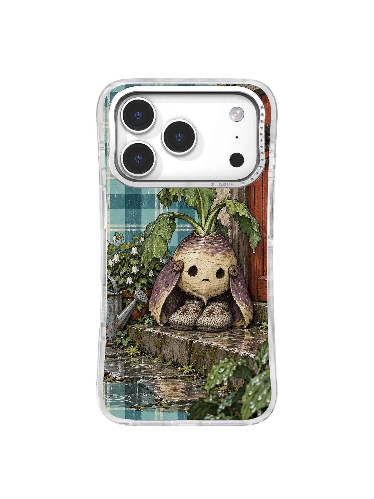 Turnip sheltering wool slippers from rain iPhone 17 Pro case pattern two
