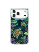 Reefward Journey sea turtle art iPhone case