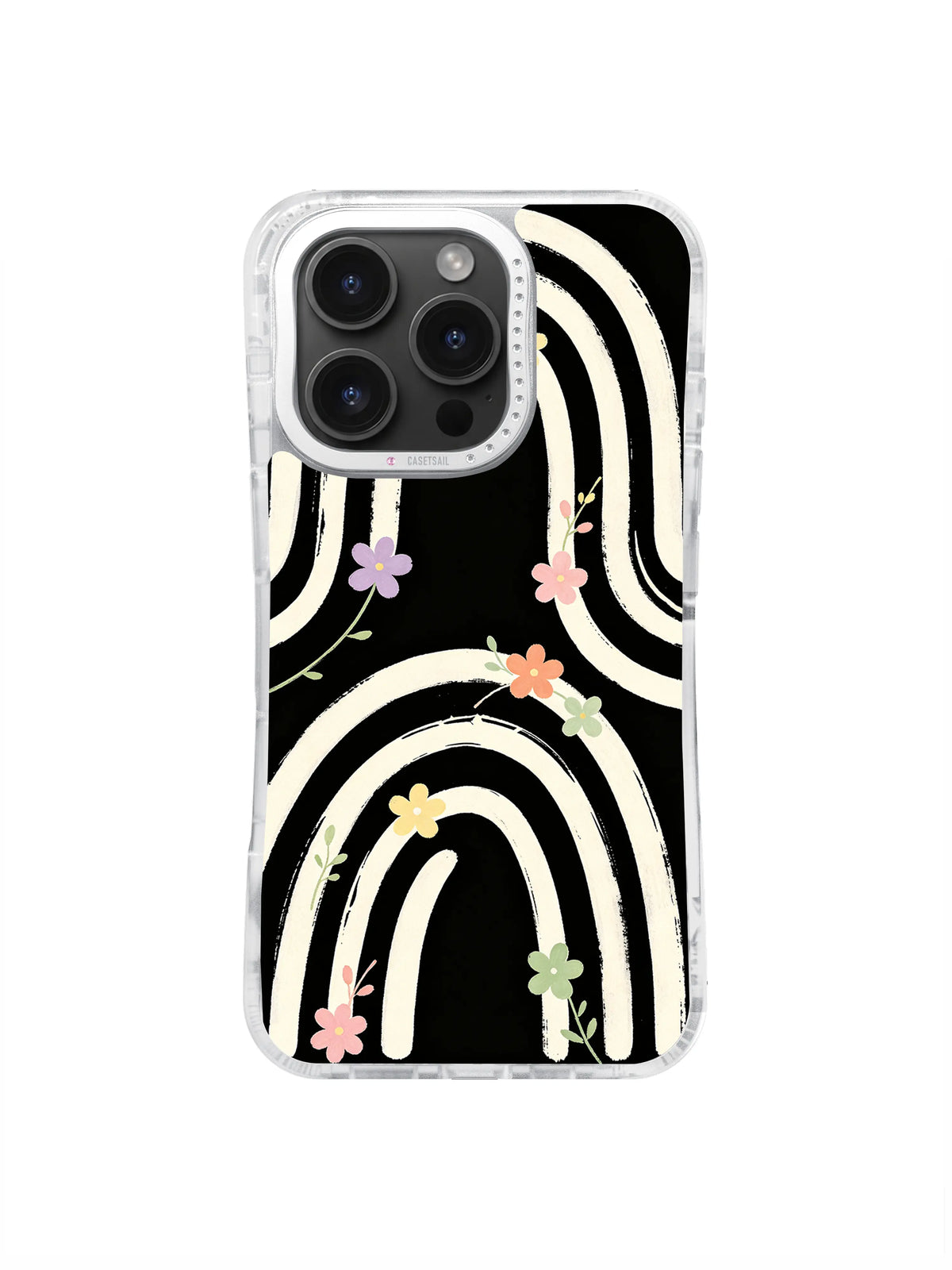 Twin Floral Rainbow içeren iPhone kılıfı