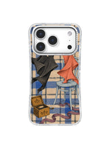 Handkerchief waltz finale with ocher music box and curling ribbon iPhone case art