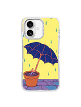 Front view of The Umbrella That Grew Roots iPhone 17 case