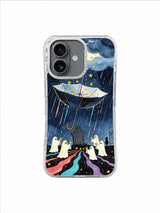 Star Catcher Canopy artwork on Umbrella of Small Courage iPhone 17 Case