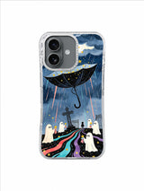 Crooked Gate Starlight Shelter artwork on Umbrella of Small Courage iPhone 17 Case