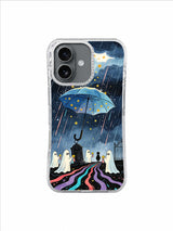 Blue Star Umbrella Gathering artwork on Umbrella of Small Courage iPhone 17 Case