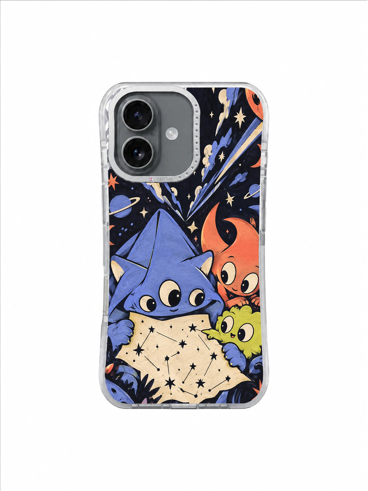 Periwinkle Star Chart pattern iPhone 17 case artwork