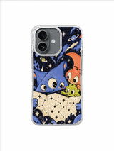 Coral Crescent Compass pattern iPhone 17 case artwork