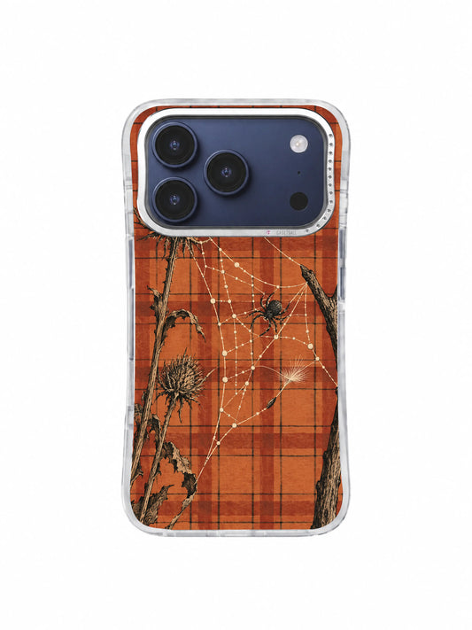 An Unfinished Constellation spider web iPhone 17 Pro case, pattern one