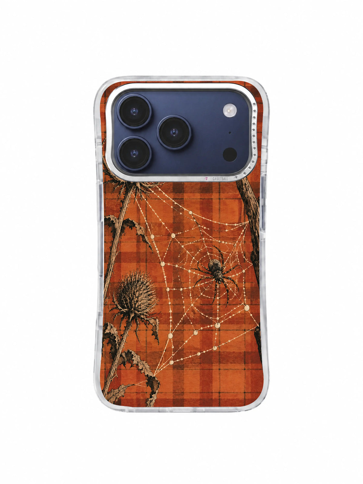 An Unfinished Constellation thistle web iPhone 17 Pro case, pattern three