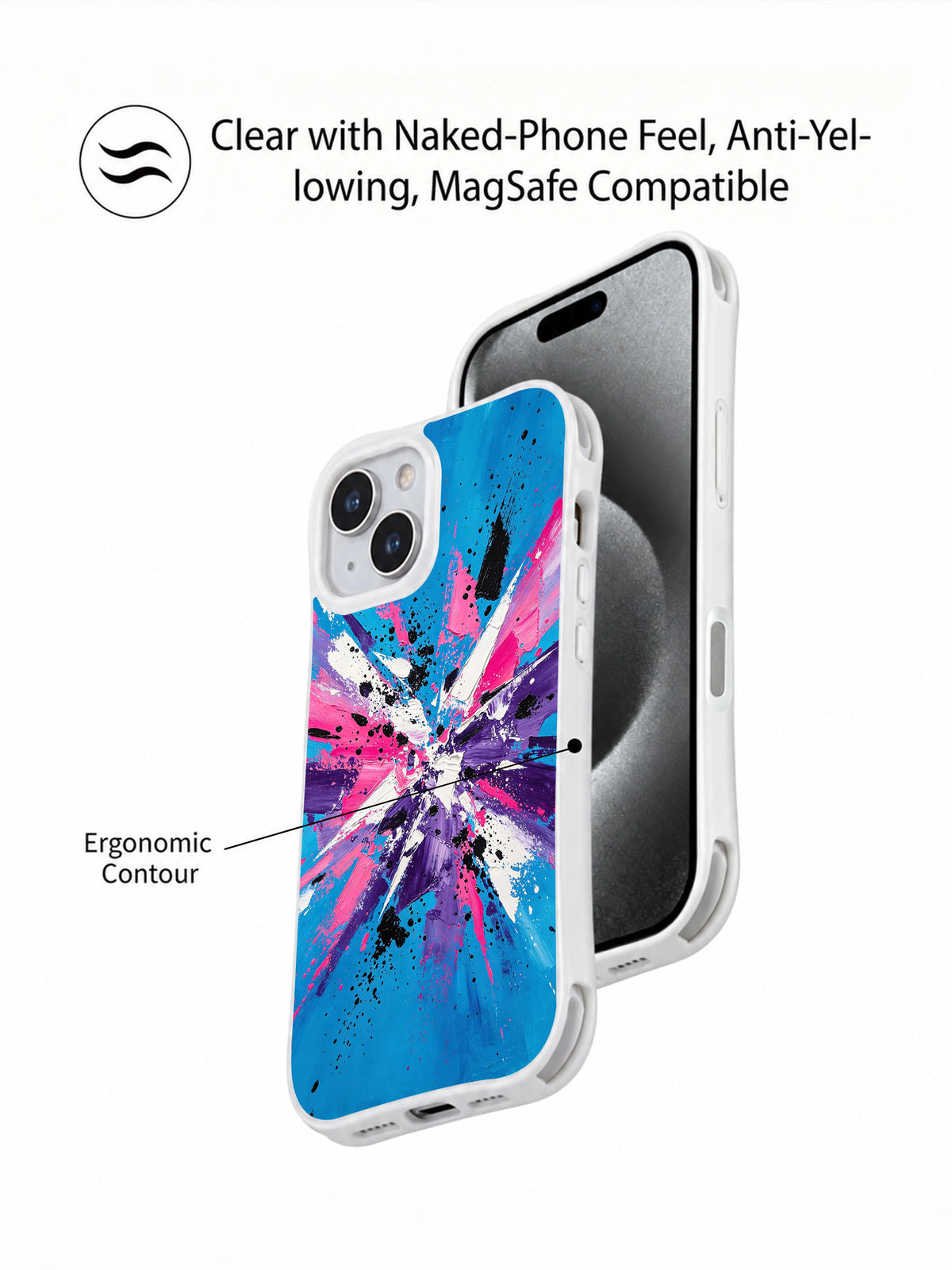 Velocity Starfire iPhone 15 Plus case angled side view