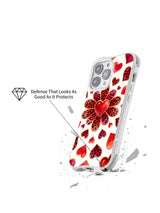 Velour Daydream Hearts leopard flower iPhone 16 Pro case view 2
