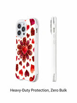 Velour Daydream Hearts leopard flower iPhone 16 Pro case view 3