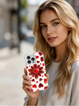 Velour Daydream Hearts leopard flower iPhone 16 Pro case view 6