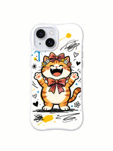 Product or handheld view of the Velvet Bow Kitten case