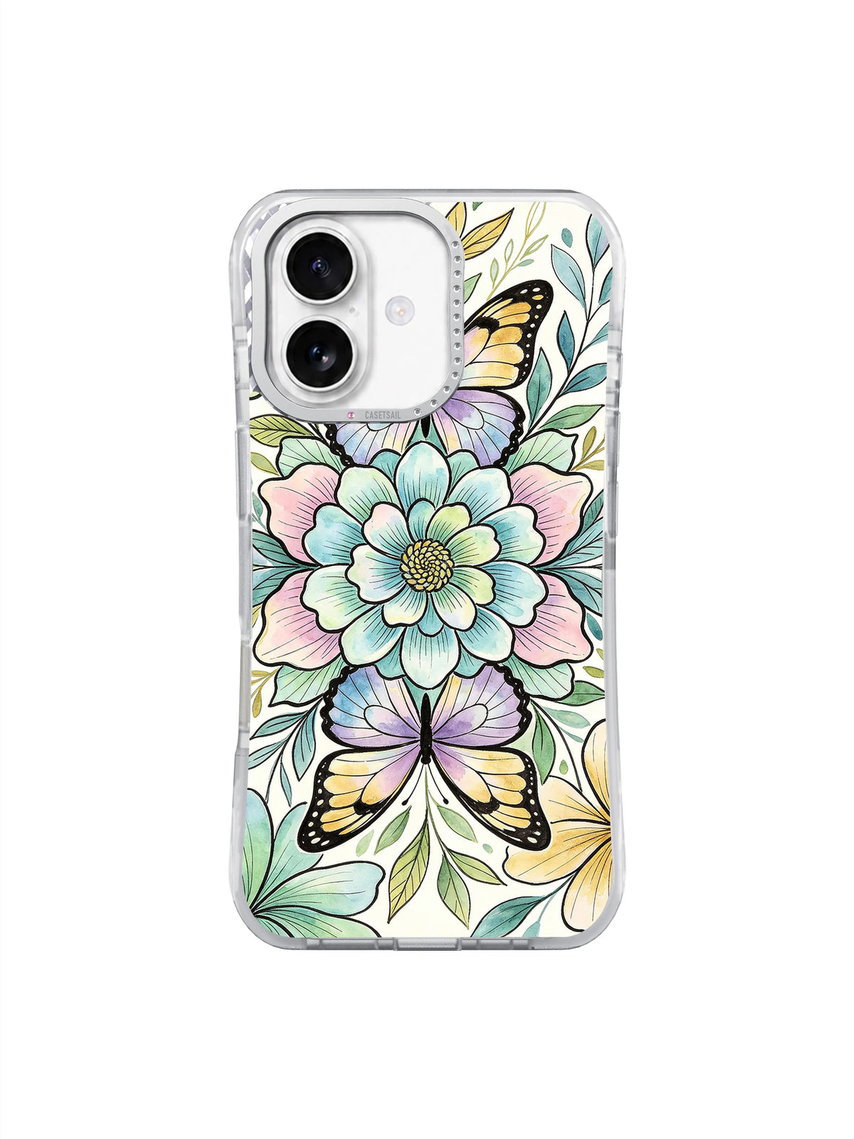 Botanical Butterfly Mirror iPhone 17 case