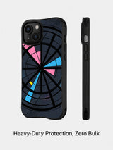 Velvet Geometry Night dark geometric iPhone 15 case 2
