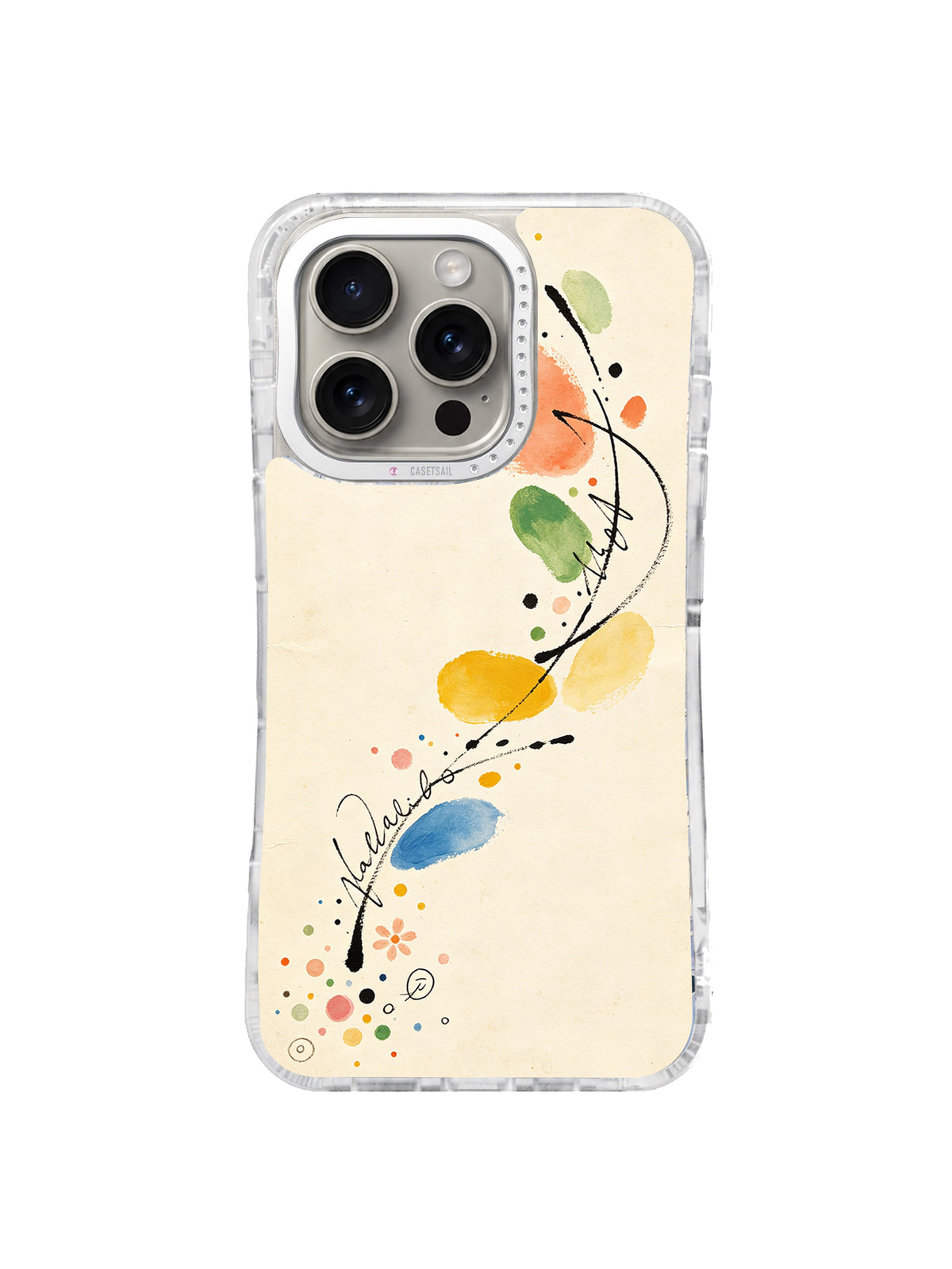 Velvet Love Garden abstract floral iPhone 16 Pro case front view