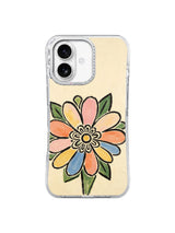 Rainbow Petal Bloom iPhone 16 Pro case pattern