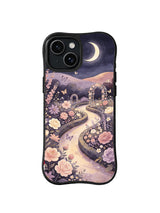 Butterfly Memory Path: Butterflies float above a winding path through muted roses.