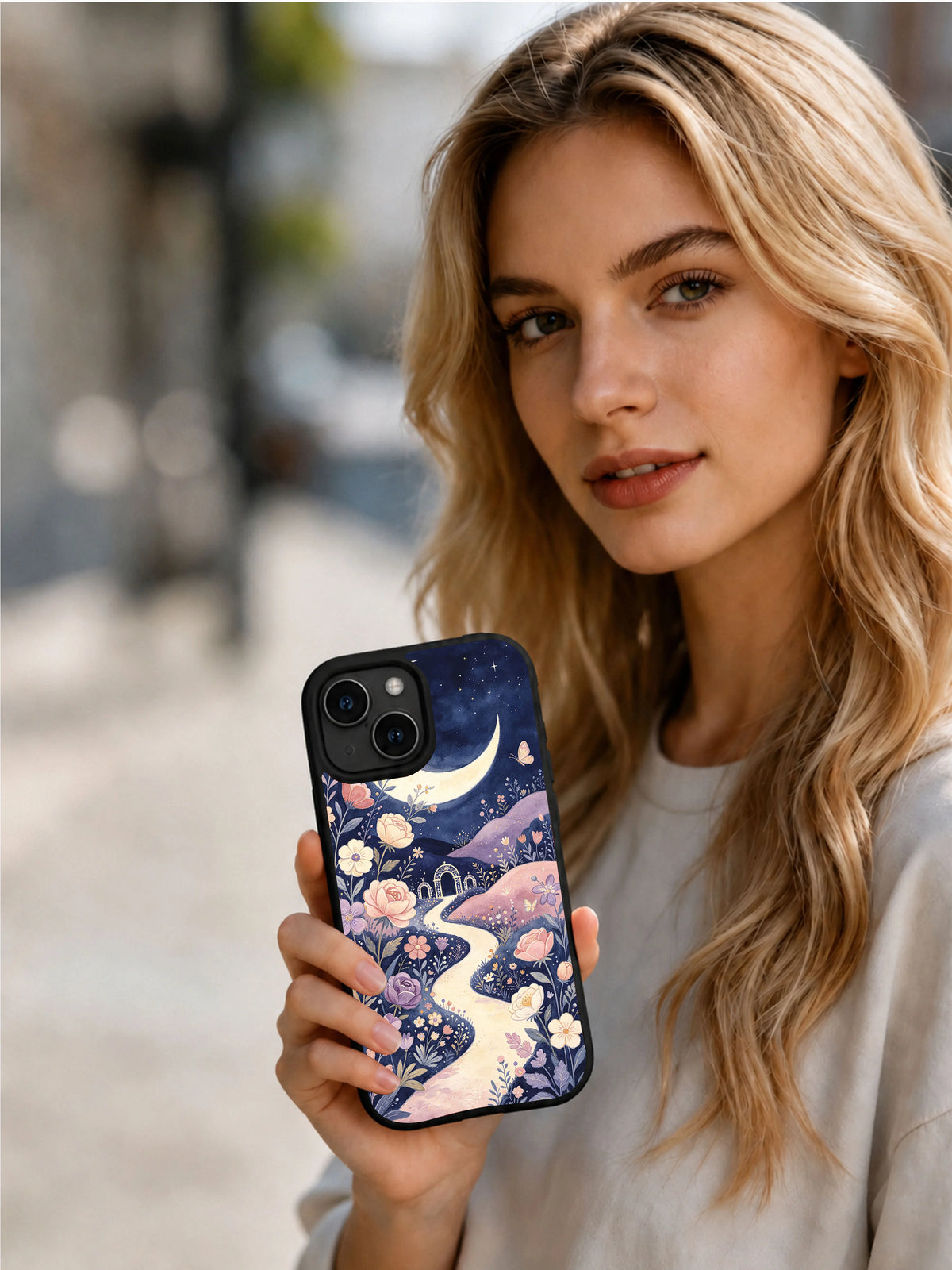 Product or handheld view of the The Velvet Moon Garden case