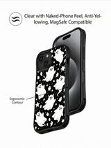 Velvet Night Companions case front and contour presentation for iPhone 15 Plus