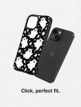 Cute gothic ghost iPhone 15 Plus case separated fit view